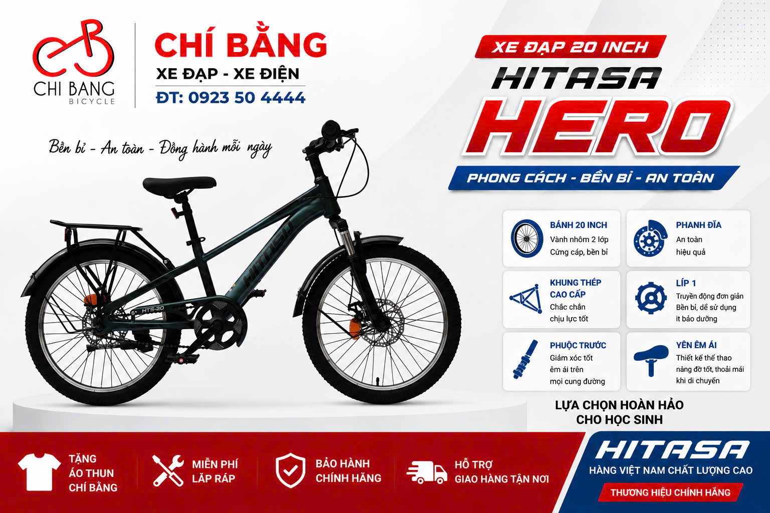Xe 20 HTS hero đen xanh