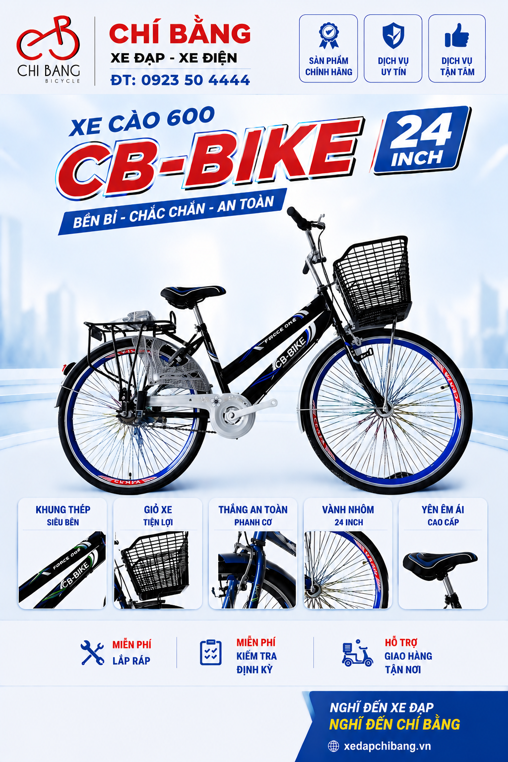 Xe HT 600 cb-bike tem dương