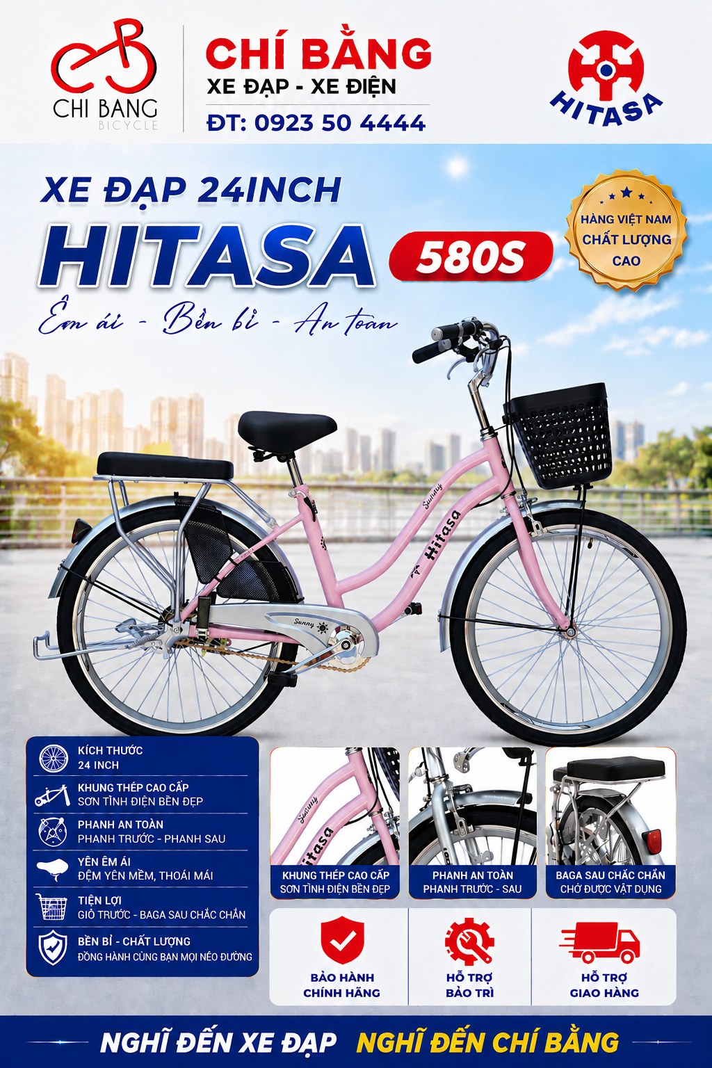 Xe HTS 580S hồng-web