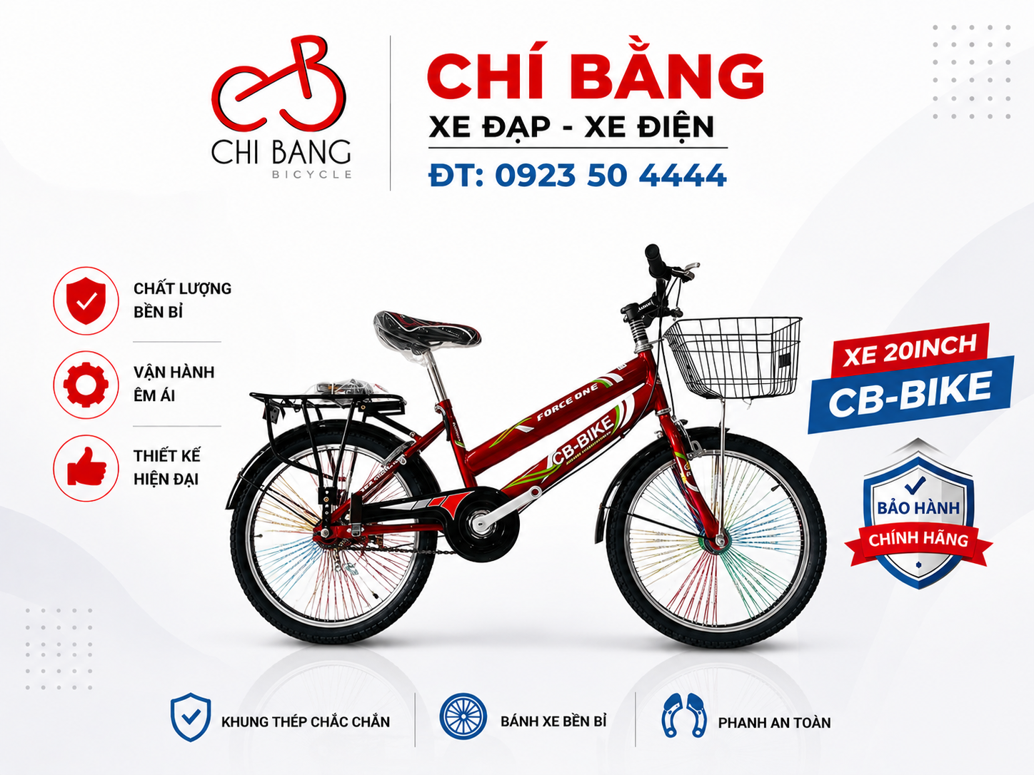 Xe Ht 500 cb-bike đỏ