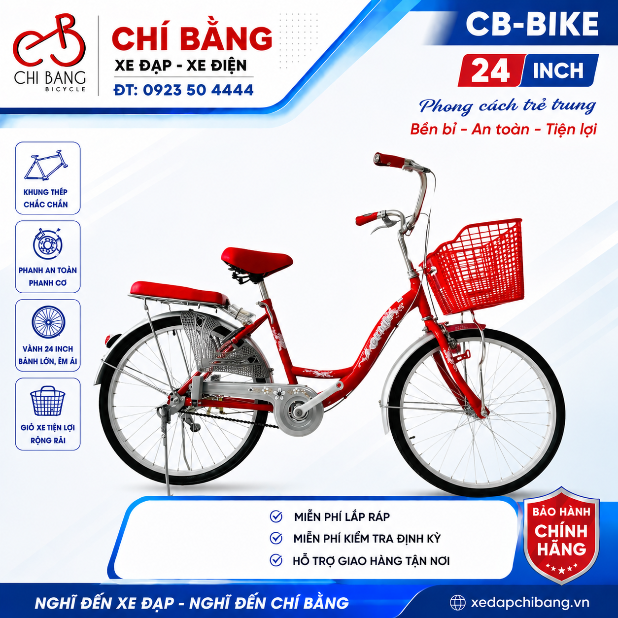 Xe win 580 cb-bike đỏ