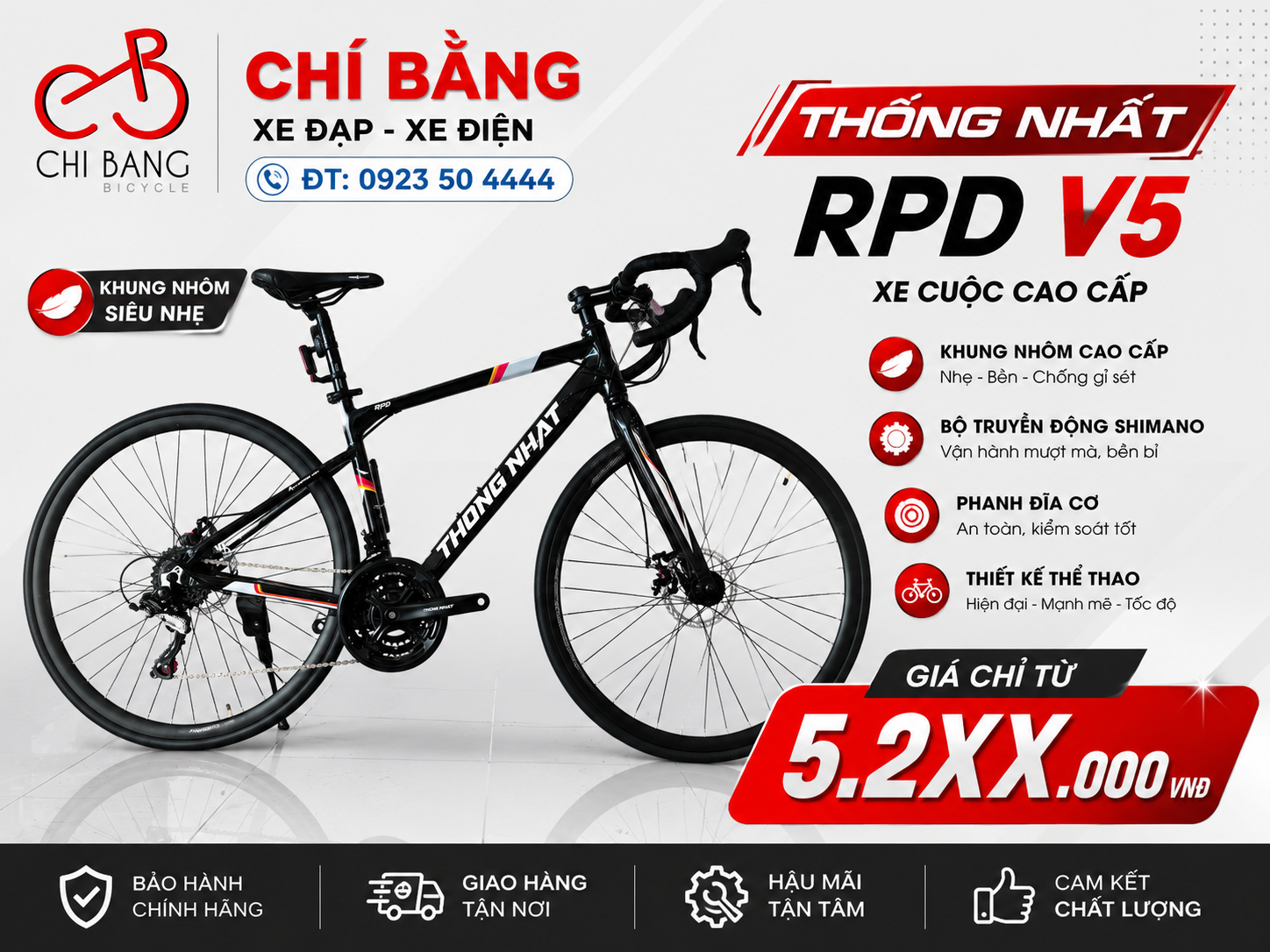 Xe cuộc V5 đen
