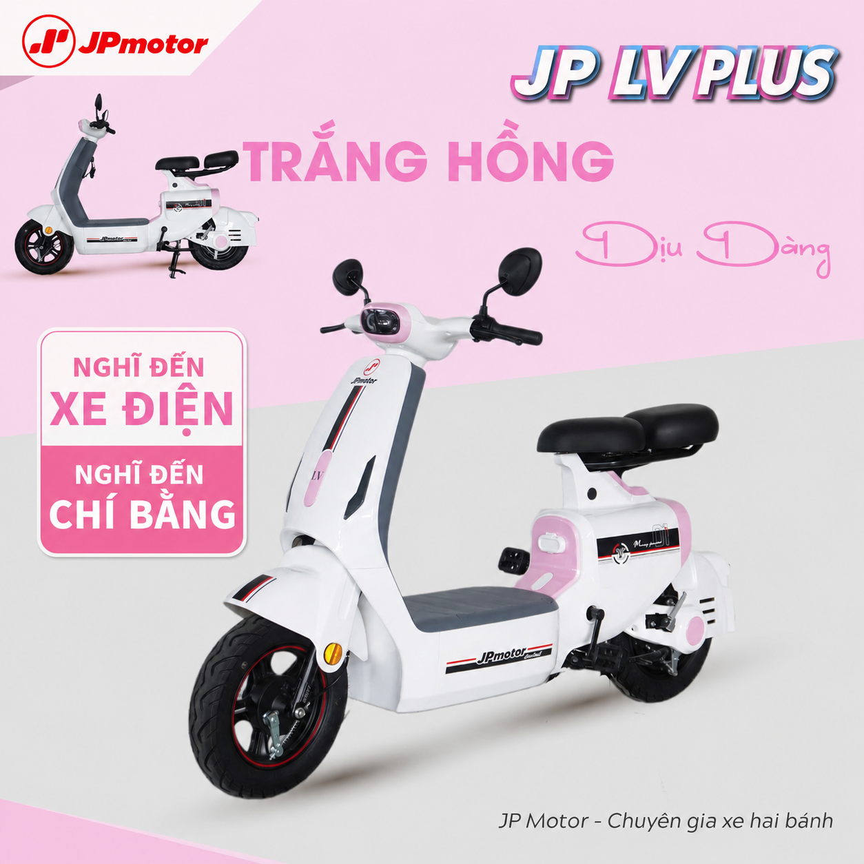 LV trắng hồng plus